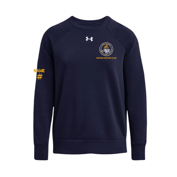 NSC Emblem UA Womens Embroidered Rival Fleece Crew Thumbnail